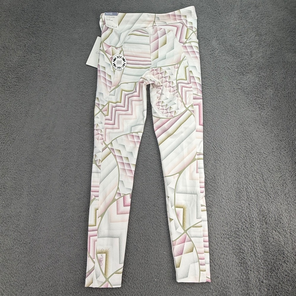 CALIA Leggings Womens L Multi Cold Dash High Rise Stipple Print Cloud Cover NEW - Picture 3 of 6